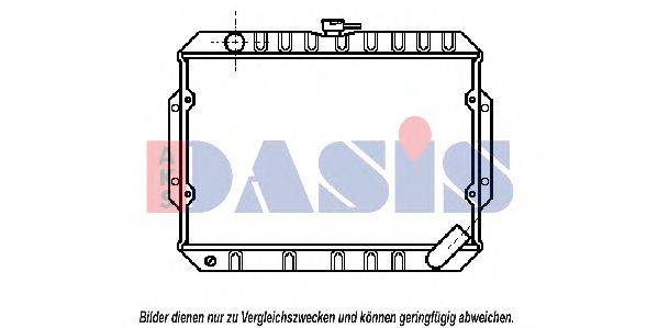 AKS DASIS 140090N Радіатор, охолодження двигуна
