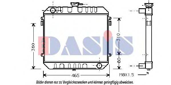 AKS DASIS 150048N Радіатор, охолодження двигуна