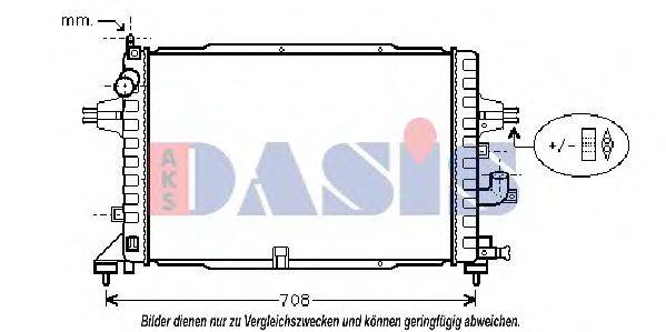 AKS DASIS 150063N Радіатор, охолодження двигуна
