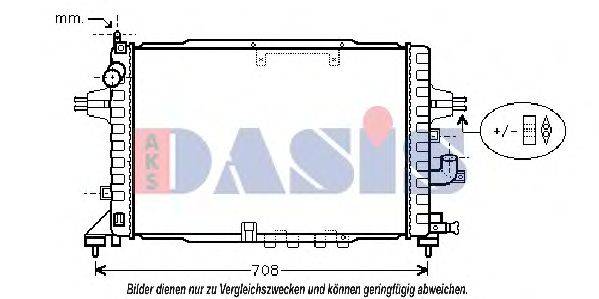 AKS DASIS 150064N Радіатор, охолодження двигуна