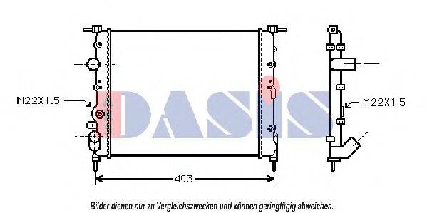 AKS DASIS RTA2197 Радіатор, охолодження двигуна