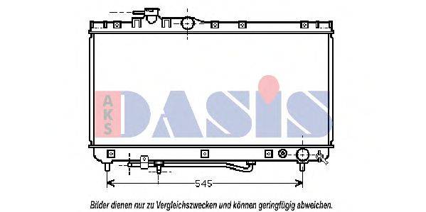 AKS DASIS 210101N Радіатор, охолодження двигуна
