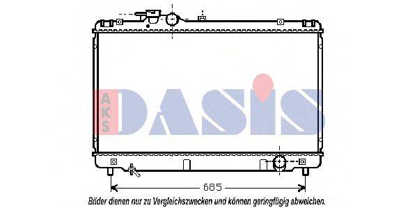 AKS DASIS 210135N Радіатор, охолодження двигуна