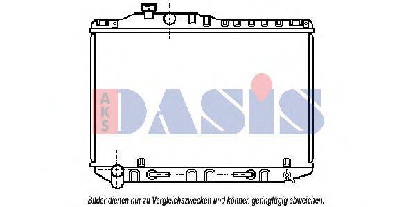 AKS DASIS 210770N Радіатор, охолодження двигуна