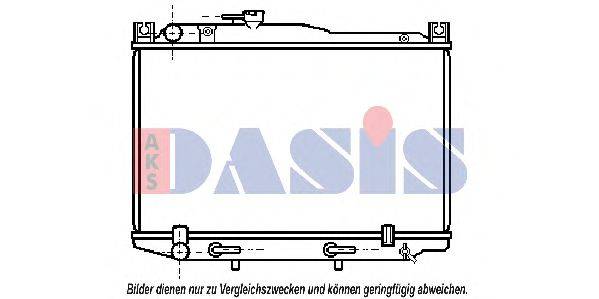 AKS DASIS 210970N Радіатор, охолодження двигуна