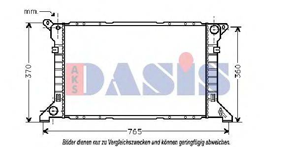 AKS DASIS 250230N Радіатор, охолодження двигуна