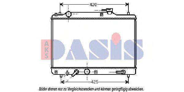 AKS DASIS 320013N Радіатор, охолодження двигуна