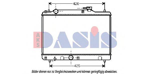 AKS DASIS 320380N Радіатор, охолодження двигуна