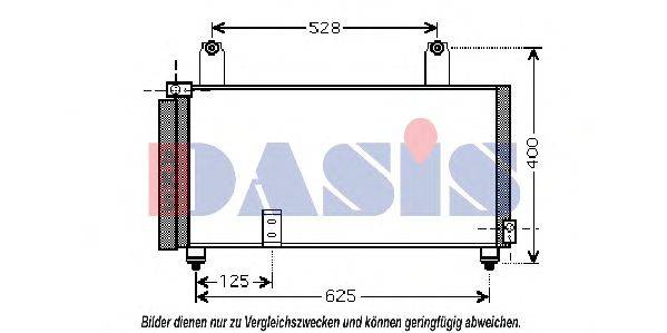 AKS DASIS 322015N Конденсатор, кондиціонер