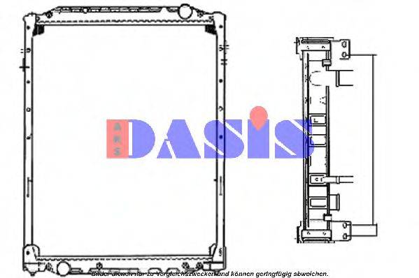 AKS DASIS ME2246 Радіатор, охолодження двигуна