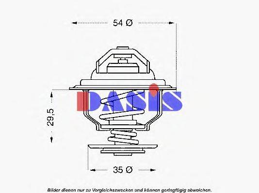 AKS DASIS 751938N Термостат, охолоджуюча рідина