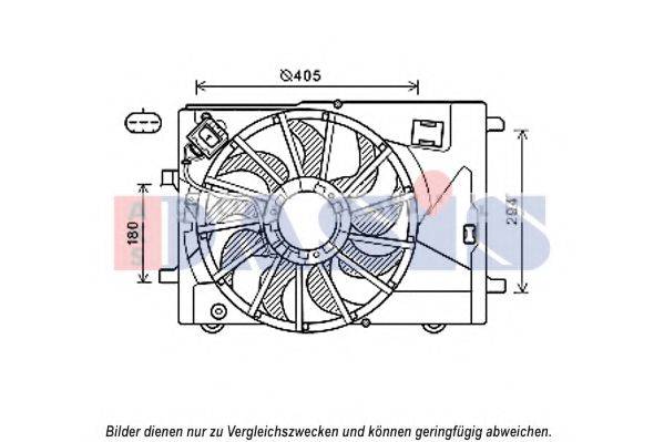 AKS DASIS 528056N Вентилятор, охолодження двигуна