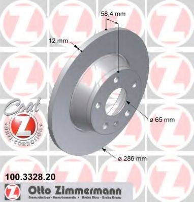 ZIMMERMANN 100332820 гальмівний диск