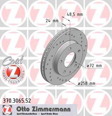 ZIMMERMANN 370306552 гальмівний диск