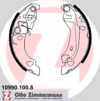 ZIMMERMANN 109901008 Комплект гальмівних колодок