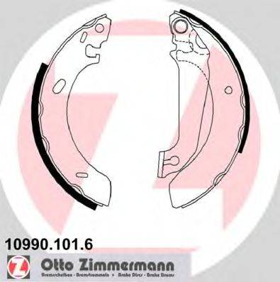 ZIMMERMANN 109901016 Комплект гальмівних колодок