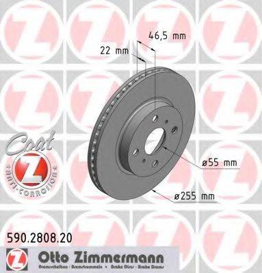 ZIMMERMANN 590280820 гальмівний диск