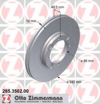 ZIMMERMANN 285350200 гальмівний диск