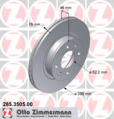ZIMMERMANN 285350500 гальмівний диск