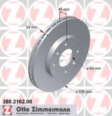 ZIMMERMANN 380216200 гальмівний диск