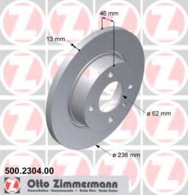 ZIMMERMANN 500230400 гальмівний диск