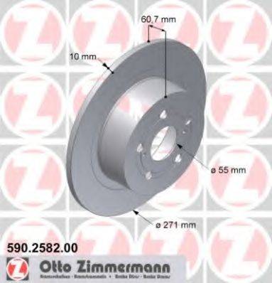 ZIMMERMANN 590258200 гальмівний диск