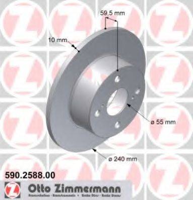ZIMMERMANN 590258800 гальмівний диск
