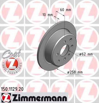 ZIMMERMANN 150112920 гальмівний диск
