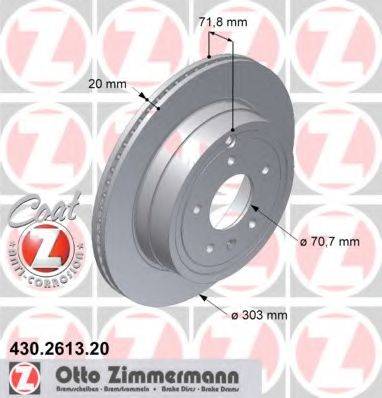 ZIMMERMANN 430261320 гальмівний диск