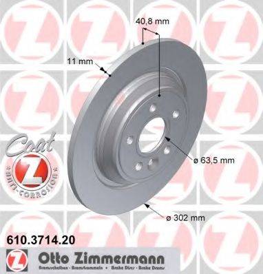 ZIMMERMANN 610371420 гальмівний диск
