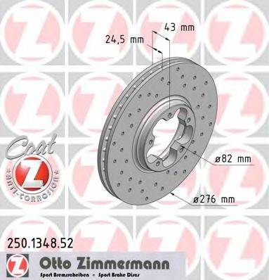 ZIMMERMANN 250134852 гальмівний диск