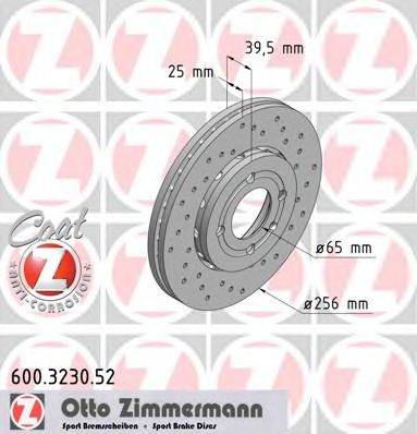 ZIMMERMANN 600323052 гальмівний диск
