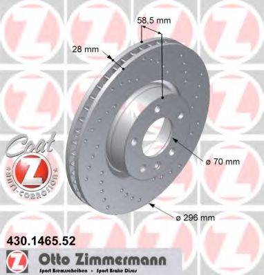 ZIMMERMANN 430146552 гальмівний диск