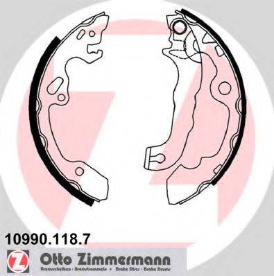 ZIMMERMANN 109901187 Комплект гальмівних колодок