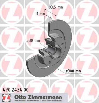 ZIMMERMANN 470243400 гальмівний диск