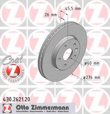 ZIMMERMANN 430262120 гальмівний диск