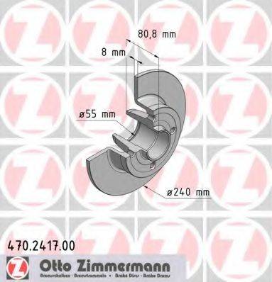 ZIMMERMANN 470241700 гальмівний диск