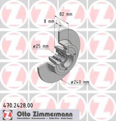 ZIMMERMANN 470242800 гальмівний диск