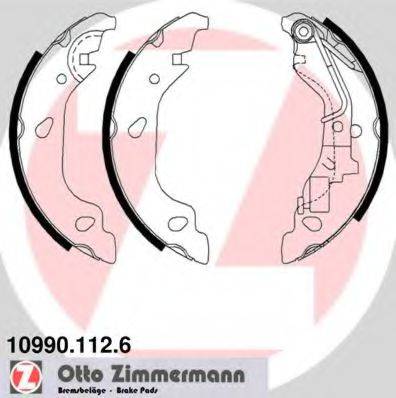 ZIMMERMANN 109901126 Комплект гальмівних колодок