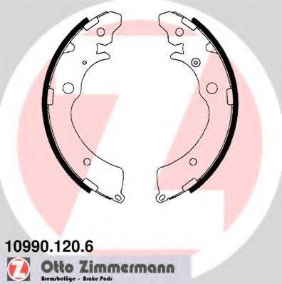 ZIMMERMANN 109901206 Комплект гальмівних колодок