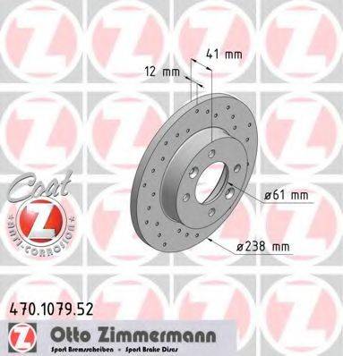 ZIMMERMANN 470107952 гальмівний диск