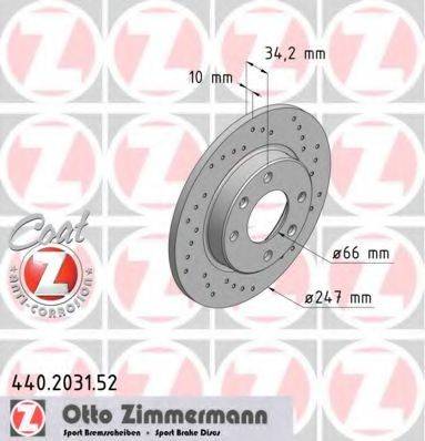 ZIMMERMANN 440203152 гальмівний диск