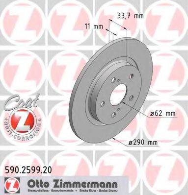 ZIMMERMANN 590259920 гальмівний диск