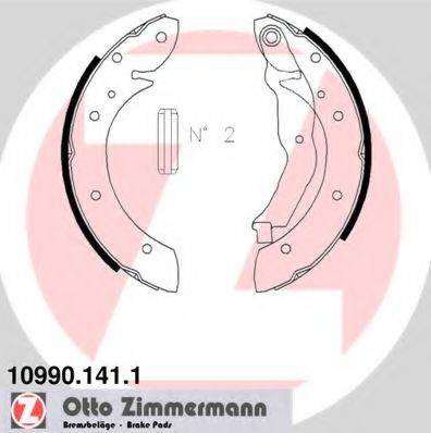 DENCKERMANN B120141 Комплект гальмівних колодок