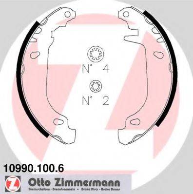 ZIMMERMANN 109901006 Комплект гальмівних колодок