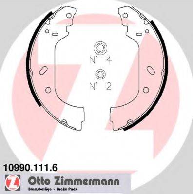 ZIMMERMANN 109901116 Комплект гальмівних колодок