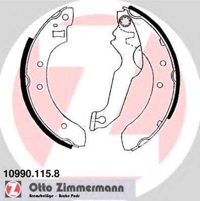 ZIMMERMANN 109901158 Комплект гальмівних колодок