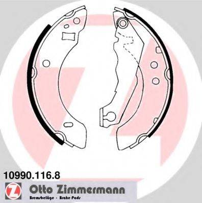 ZIMMERMANN 109901168 Комплект гальмівних колодок