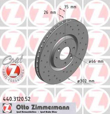 ZIMMERMANN 440312052 гальмівний диск
