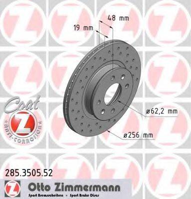 ZIMMERMANN 285350552 гальмівний диск